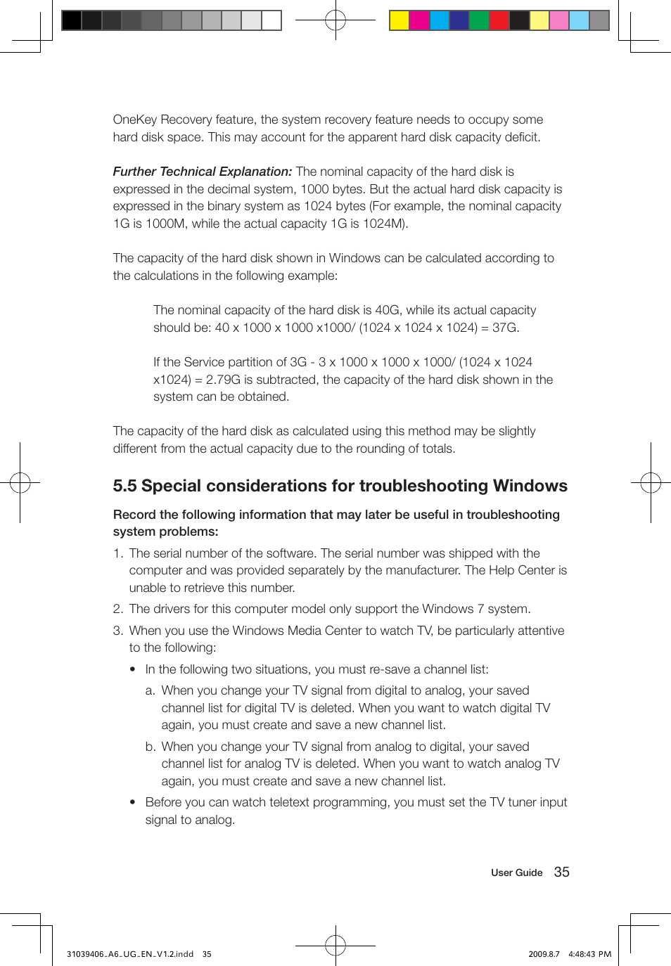 Lenovo IdeaCentre A600 User Manual | Page 40 / 41