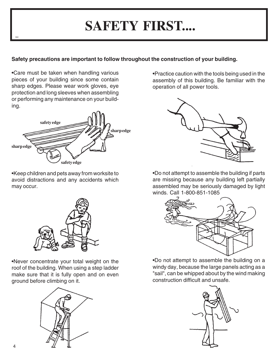 Safety first | Arrow Plastic SA8662-A User Manual | Page 4 / 32