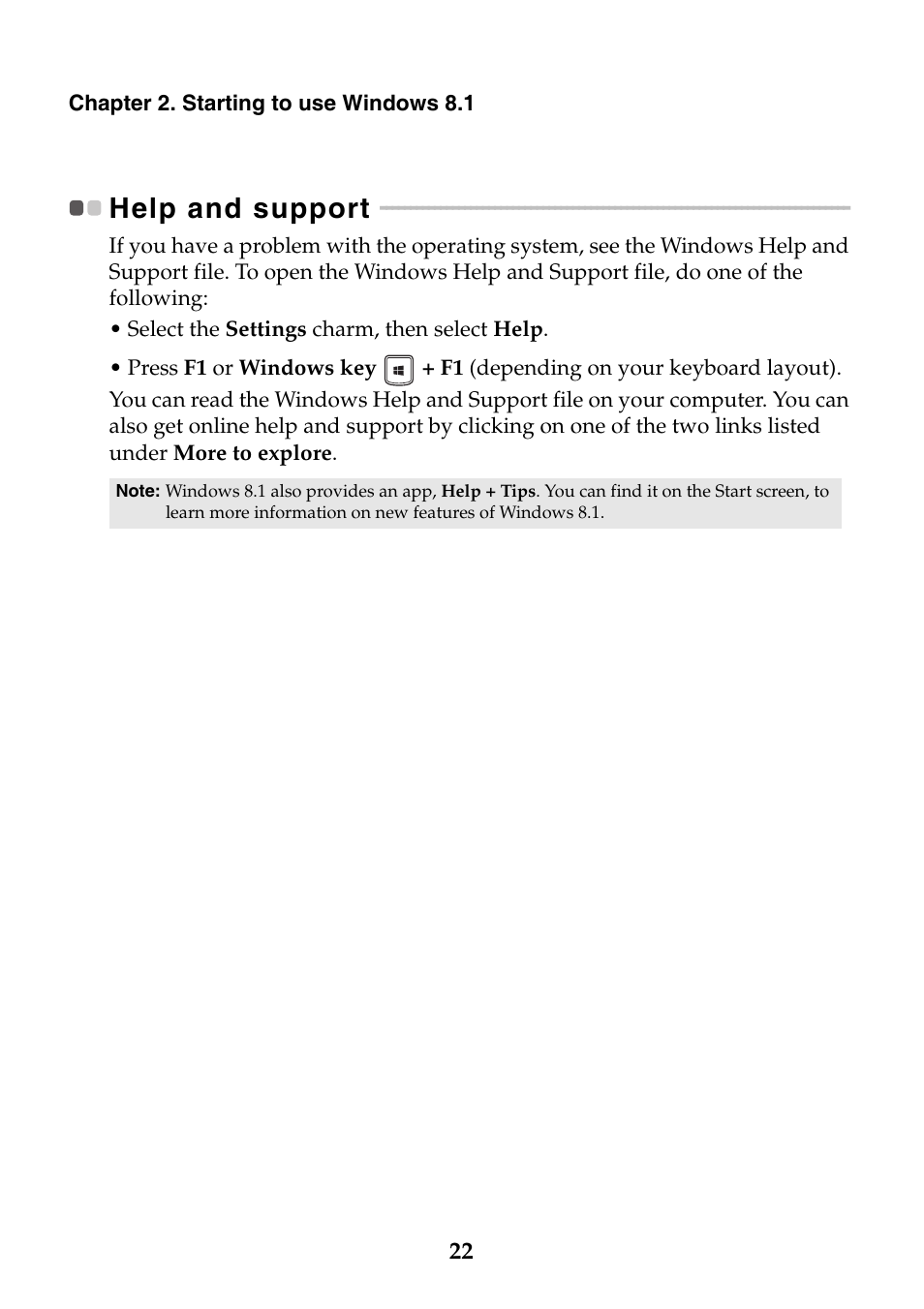 Help and support | Lenovo Y40-70 User Manual | Page 28 / 38