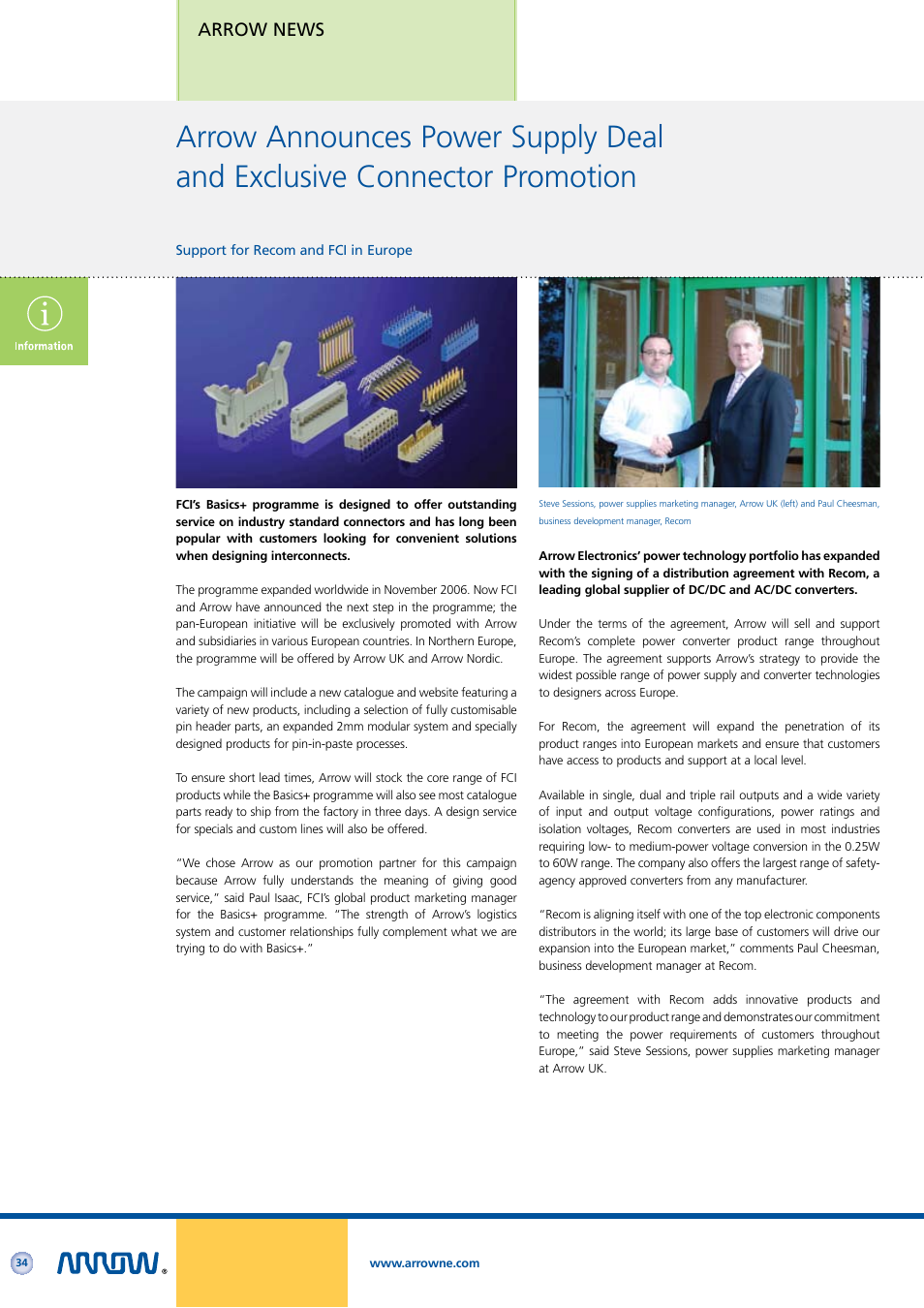 Arrow news | Arrow Plastic 3M Network Card User Manual | Page 34 / 36