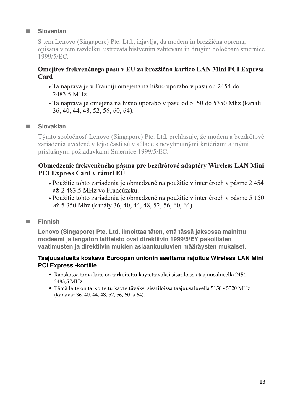 Lenovo IdeaPad U310 User Manual | Page 13 / 39