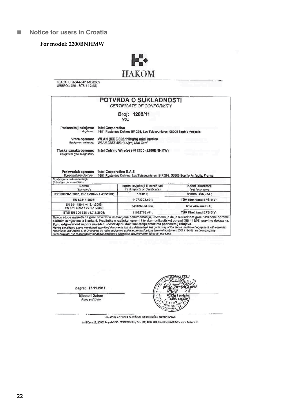 Lenovo IdeaPad U310 User Manual | Page 22 / 39