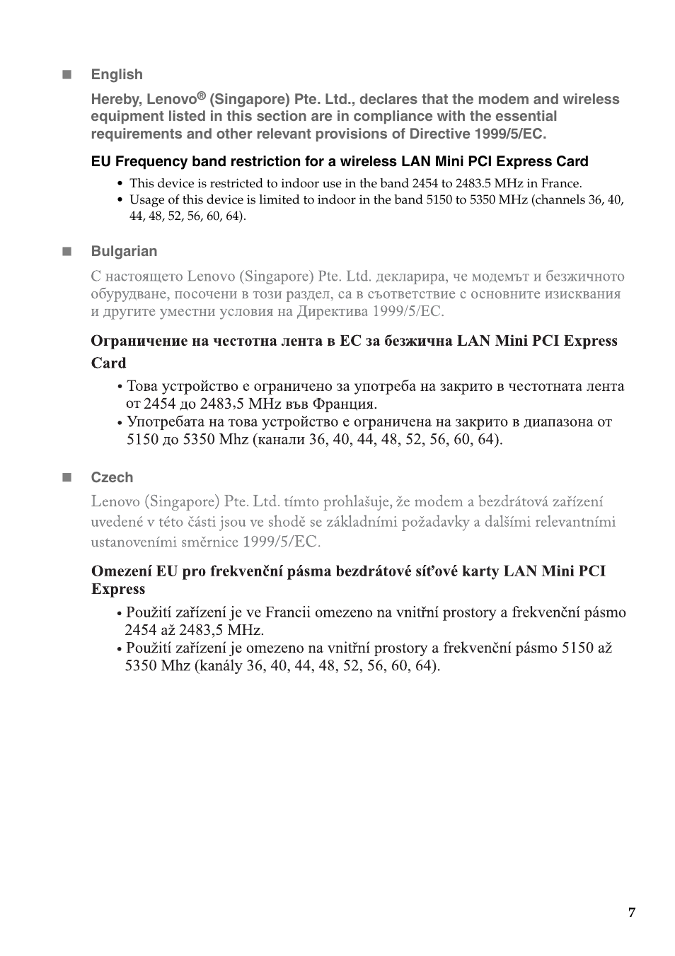 Lenovo IdeaPad U310 User Manual | Page 7 / 39