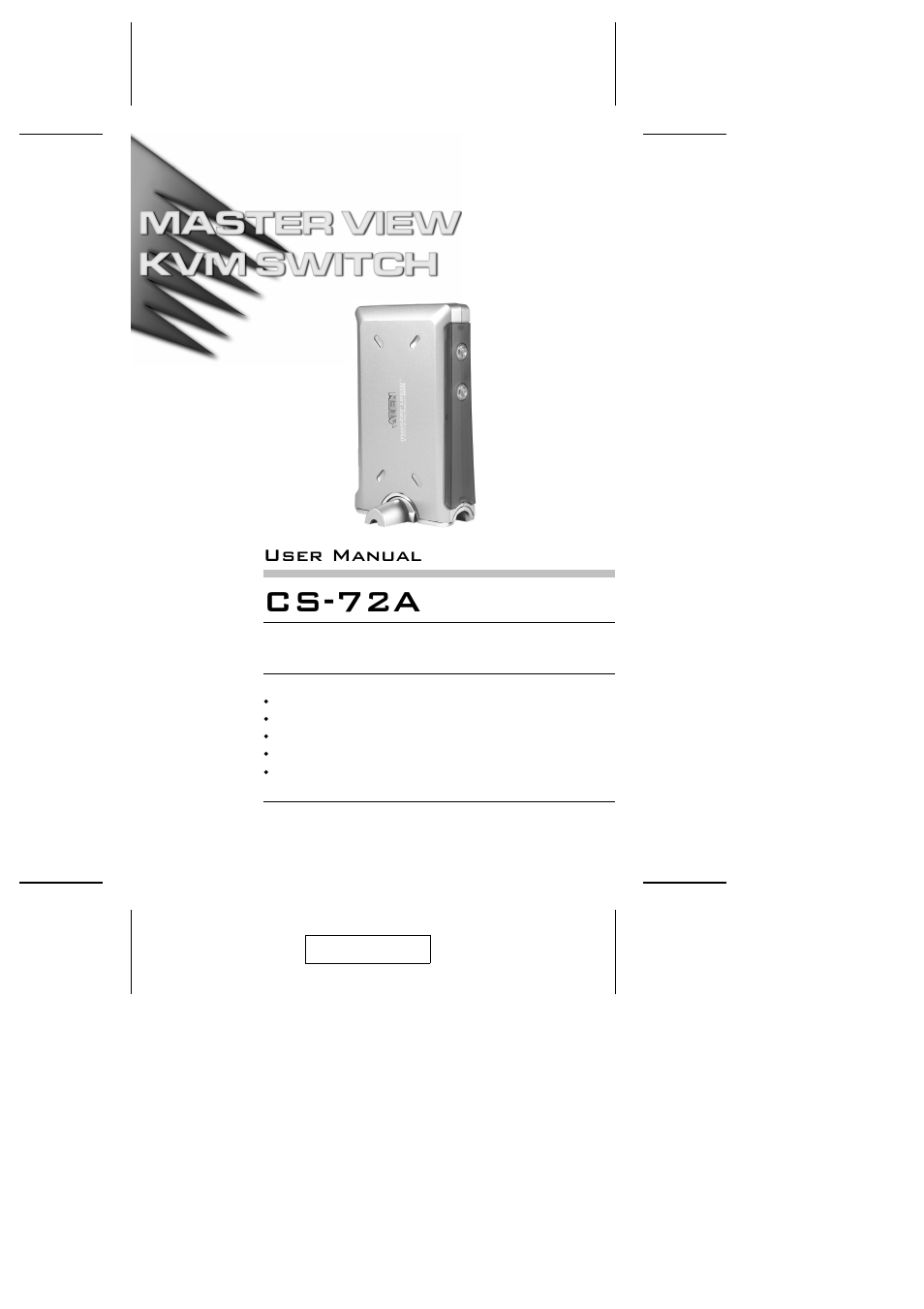 ATEN CS-72A User Manual | 16 pages