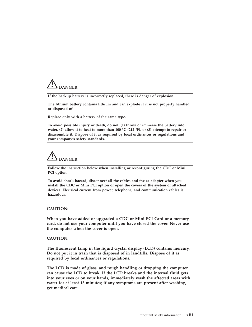 Lenovo ThinkPad T43p User Manual | Page 15 / 112