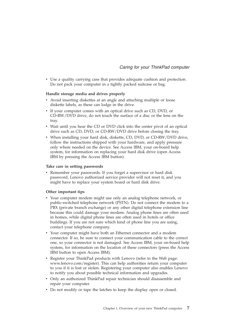 Lenovo ThinkPad T43p User Manual | Page 29 / 112