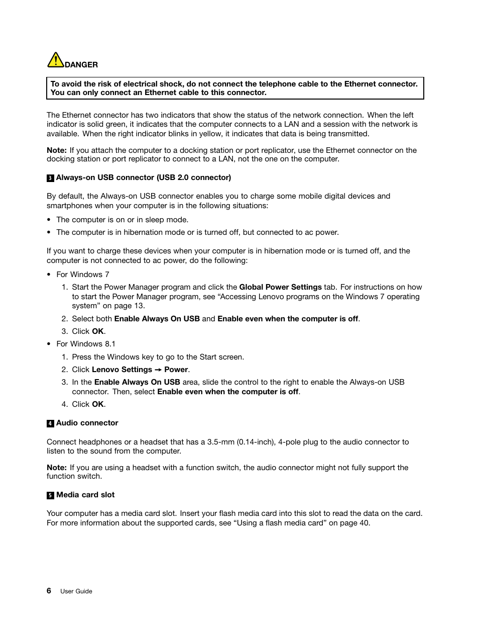Lenovo ThinkPad 11e User Manual | Page 22 / 160