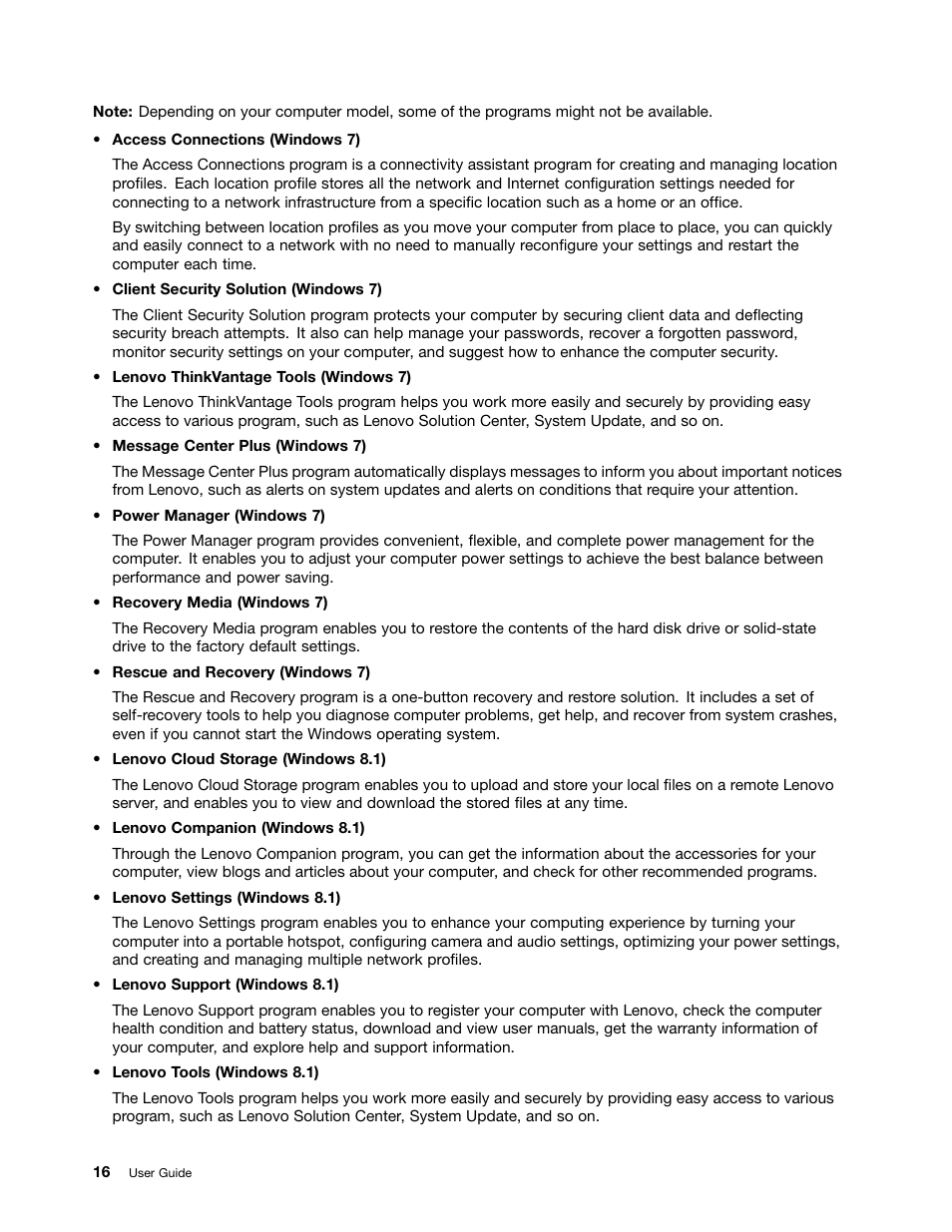Lenovo ThinkPad 11e User Manual | Page 32 / 160