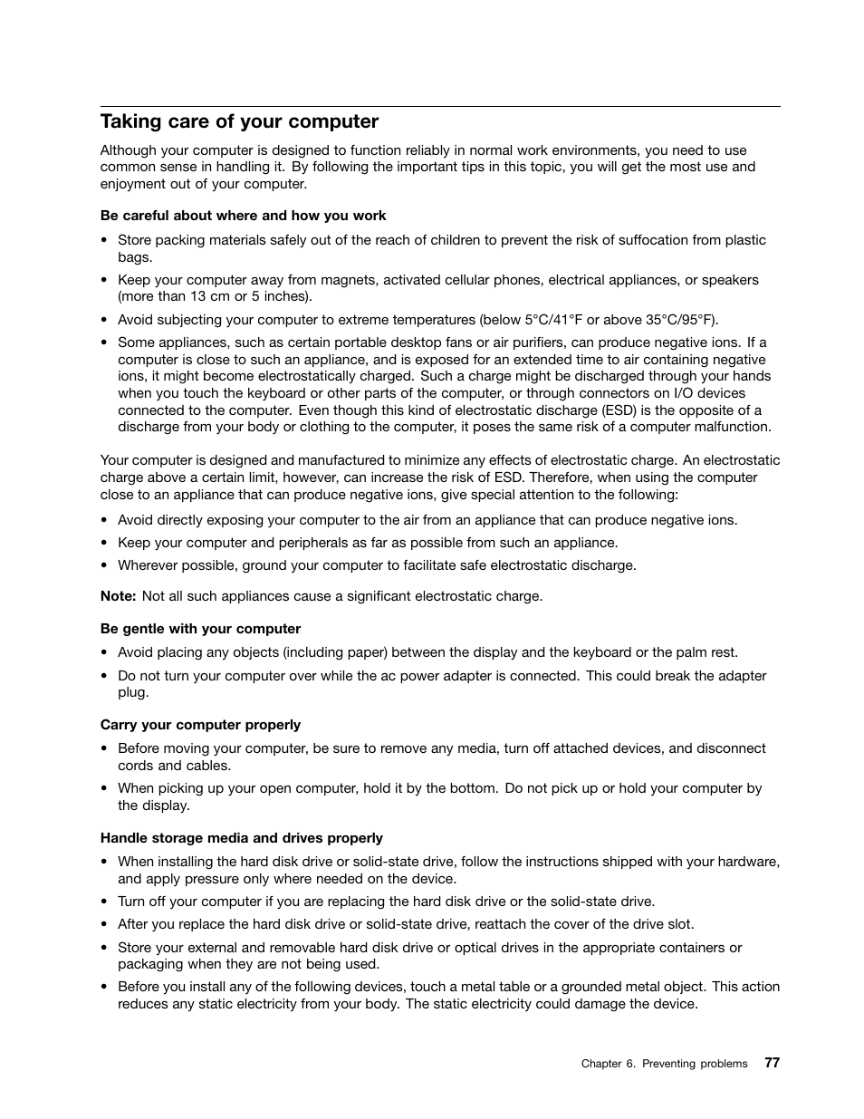 Taking care of your computer | Lenovo ThinkPad 11e User Manual | Page 93 / 160