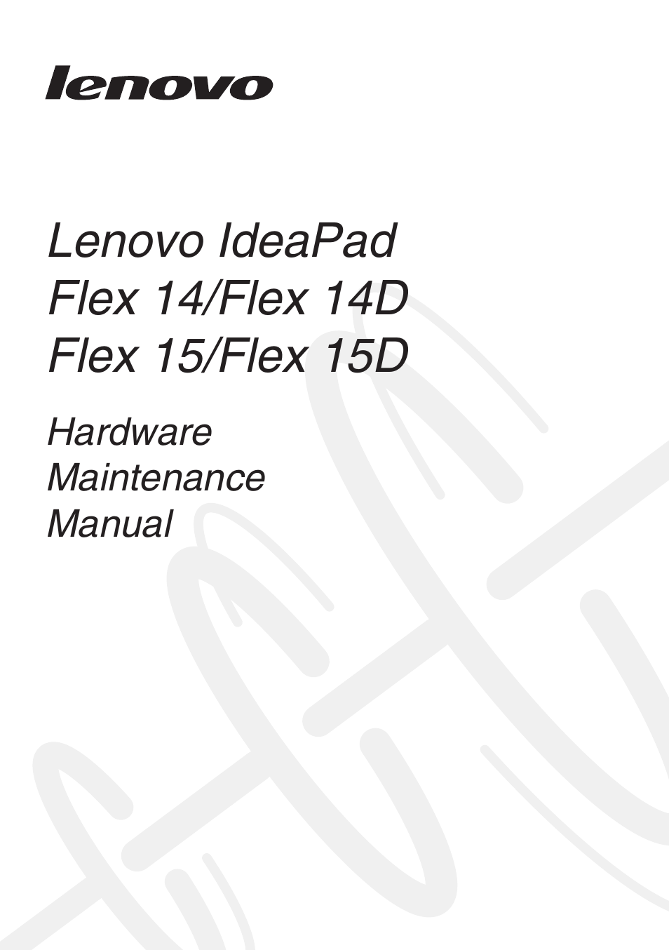 Lenovo IdeaPad Flex 14D Notebook User Manual | 90 pages