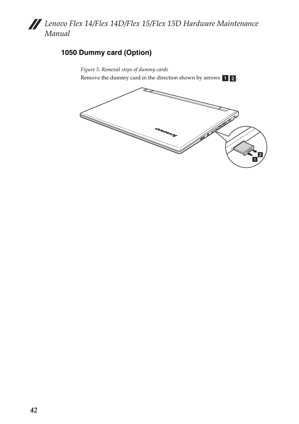 1050 dummy card (option) | Lenovo IdeaPad Flex 14D Notebook User Manual | Page 46 / 90