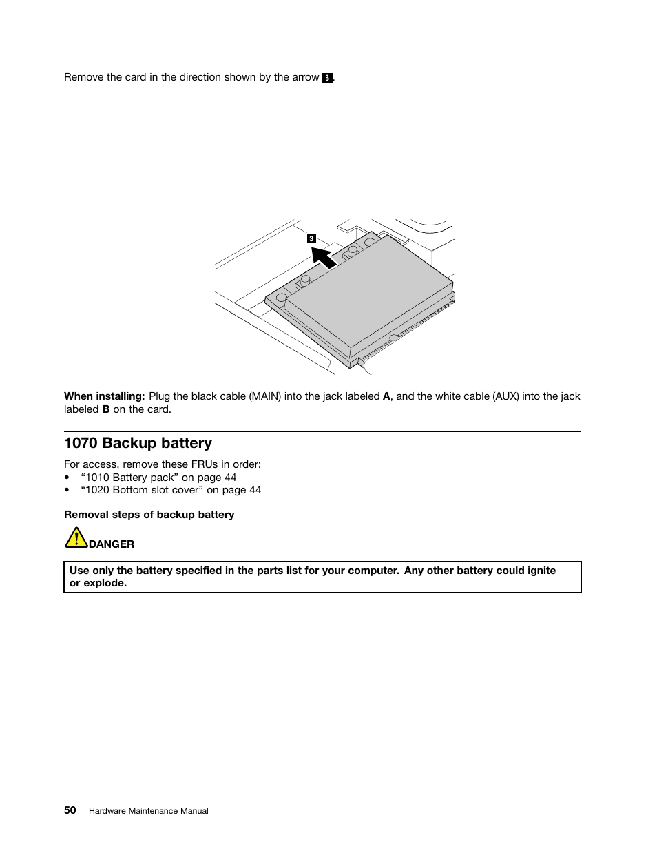 1070 backup battery | Lenovo B575e Notebook User Manual | Page 56 / 102