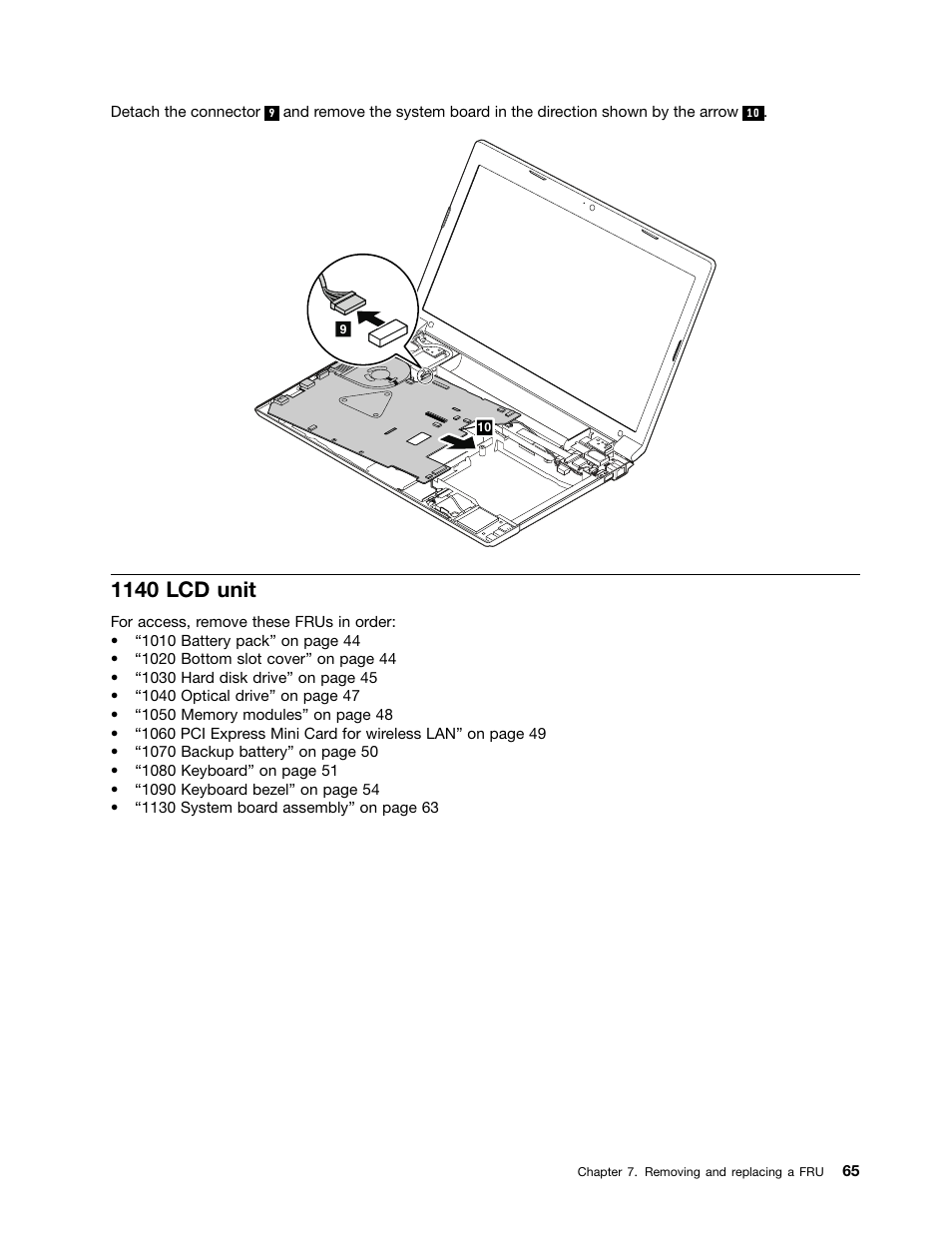 1140 lcd unit | Lenovo B575e Notebook User Manual | Page 71 / 102