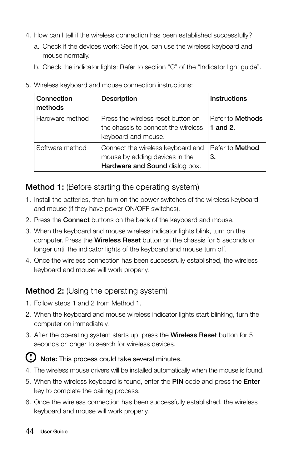 Method 1: (before starting the operating system), Method 2: (using the operating system) | Lenovo IdeaCentre B325 User Manual | Page 49 / 53