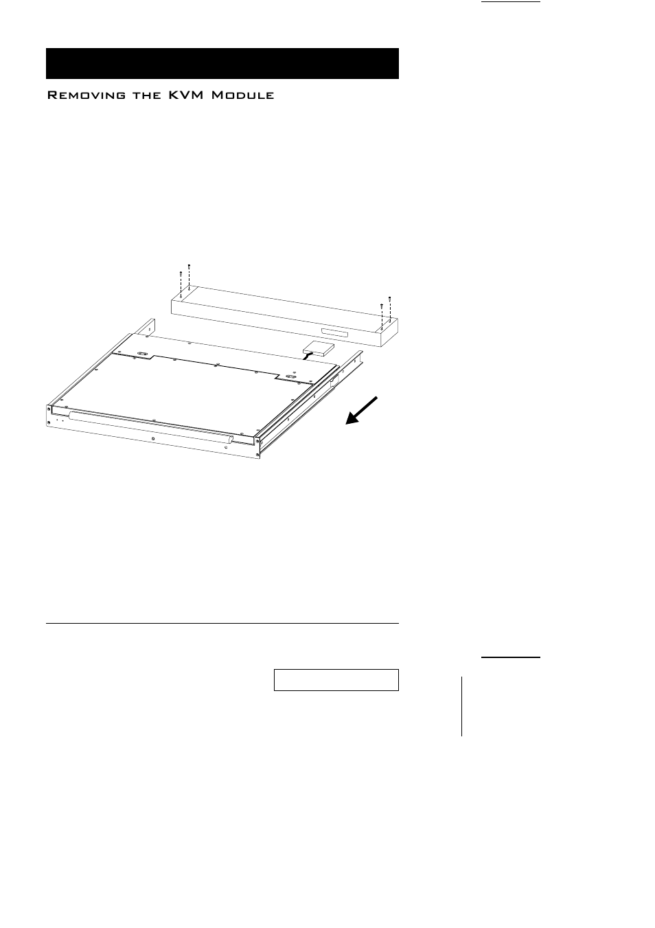 Removing the kvm module | ATEN ACS-1208L User Manual | Page 32 / 35