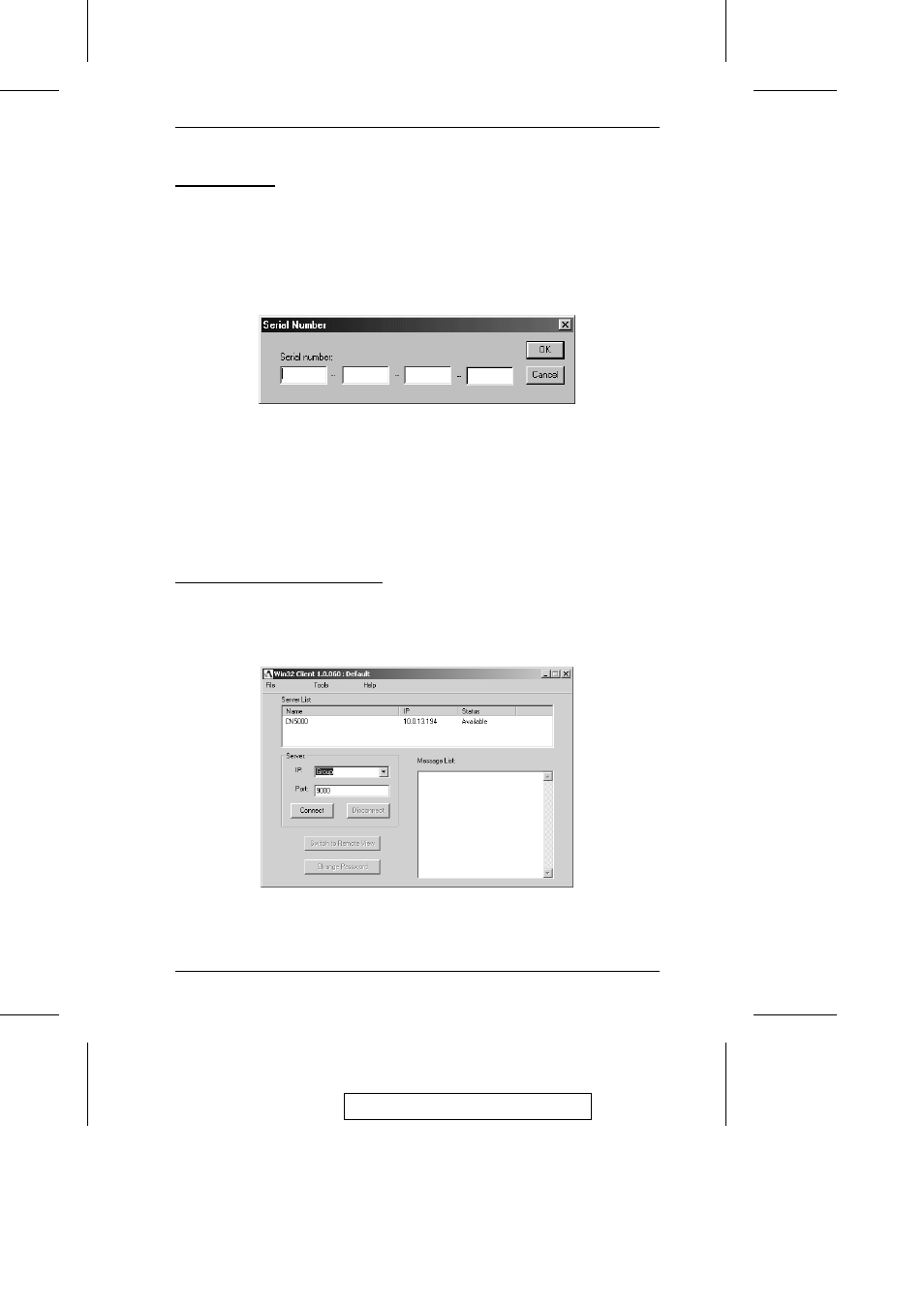 Starting up, The connection screen | ATEN CN-5000 User Manual | Page 79 / 110