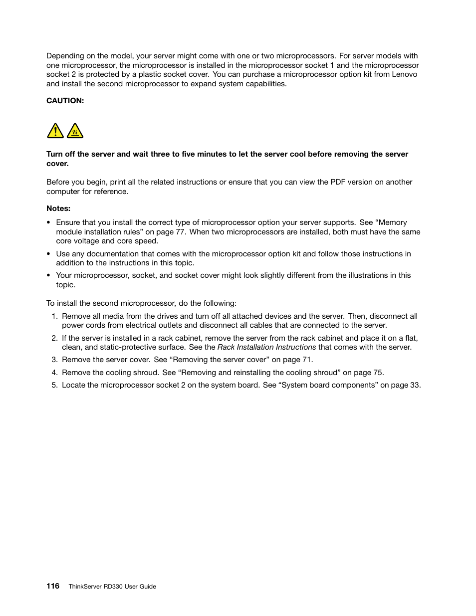 Lenovo ThinkServer RD330 User Manual | Page 128 / 192