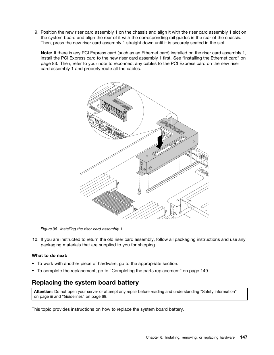 Replacing the system board battery | Lenovo ThinkServer RD330 User Manual | Page 159 / 192