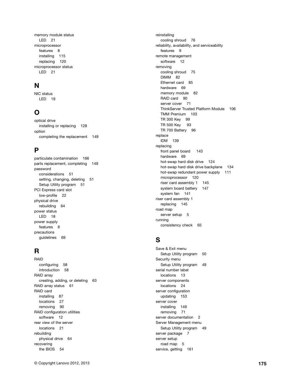 Lenovo ThinkServer RD330 User Manual | Page 187 / 192