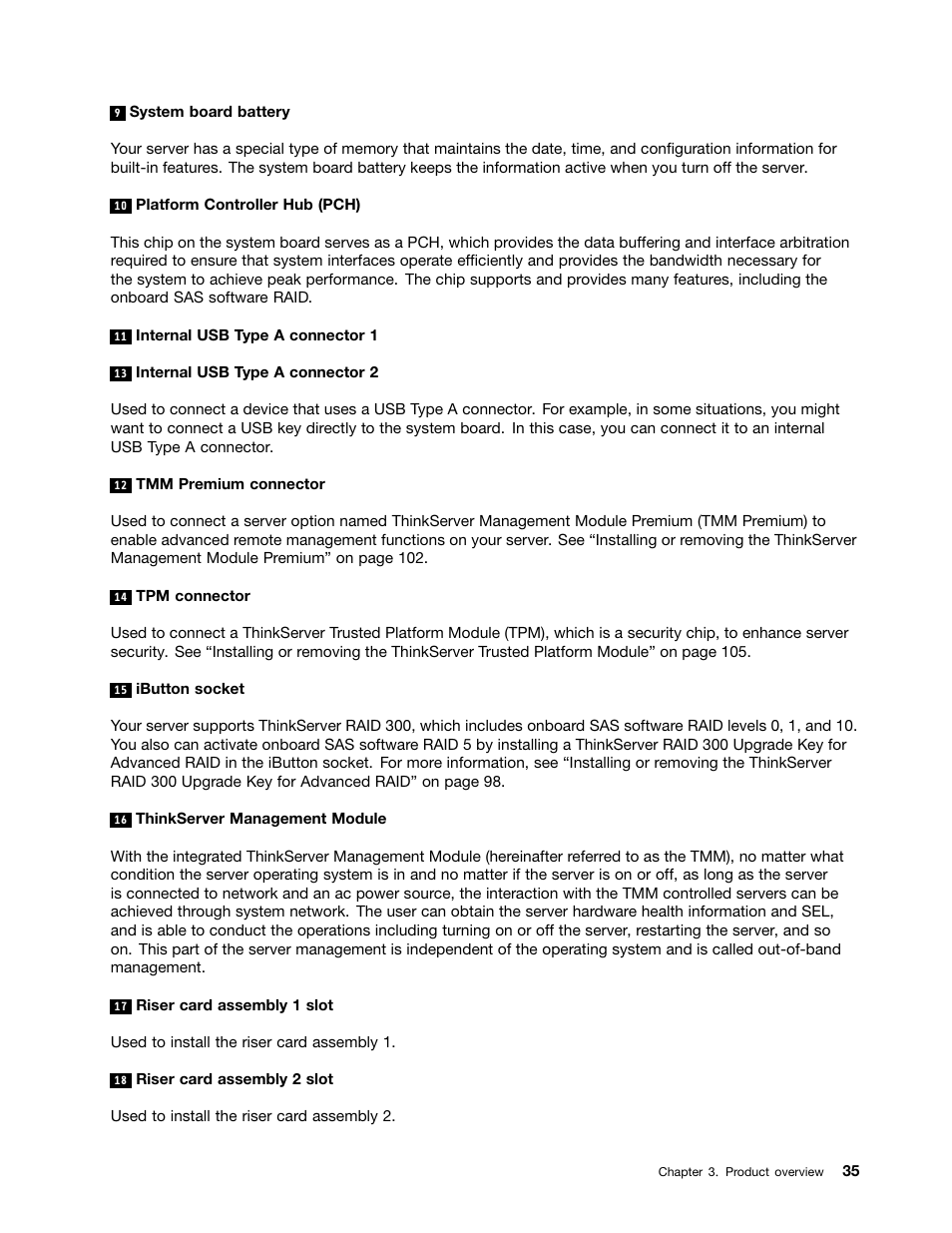 Lenovo ThinkServer RD330 User Manual | Page 47 / 192