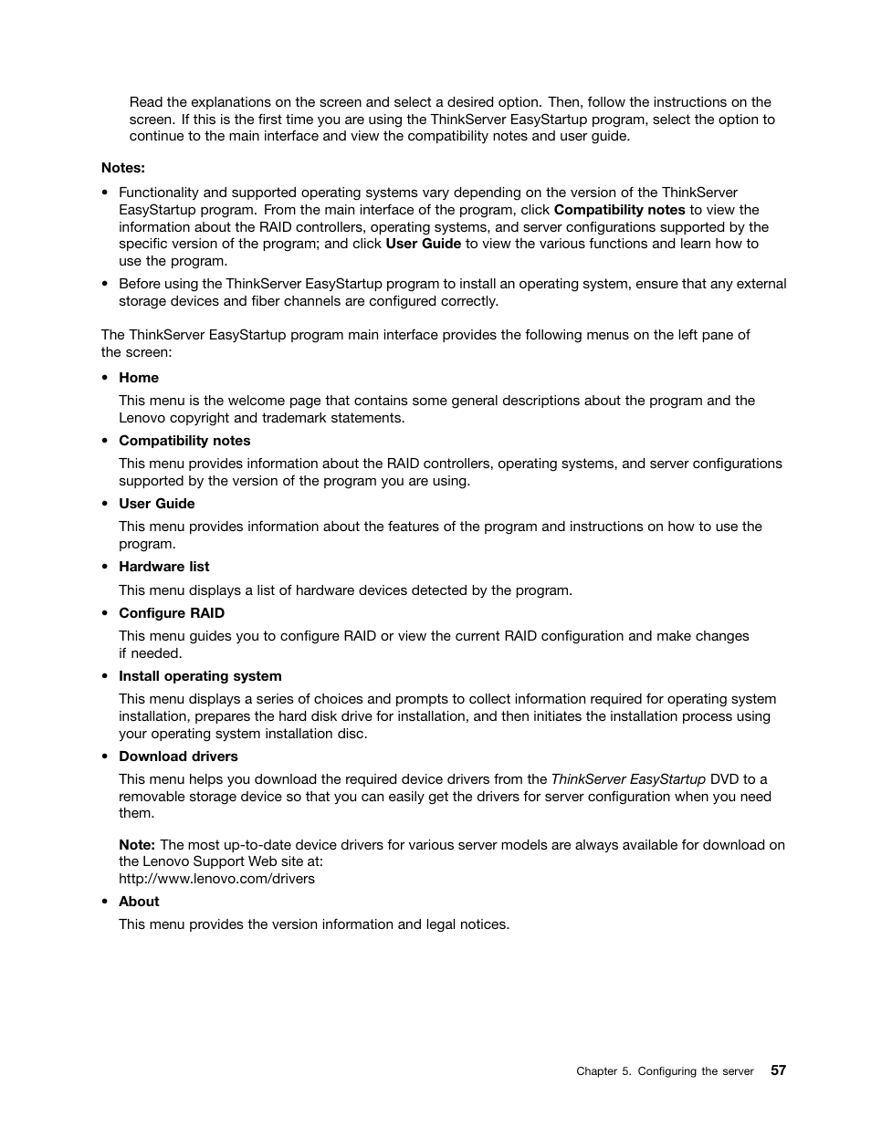 Lenovo ThinkServer RD330 User Manual | Page 69 / 192