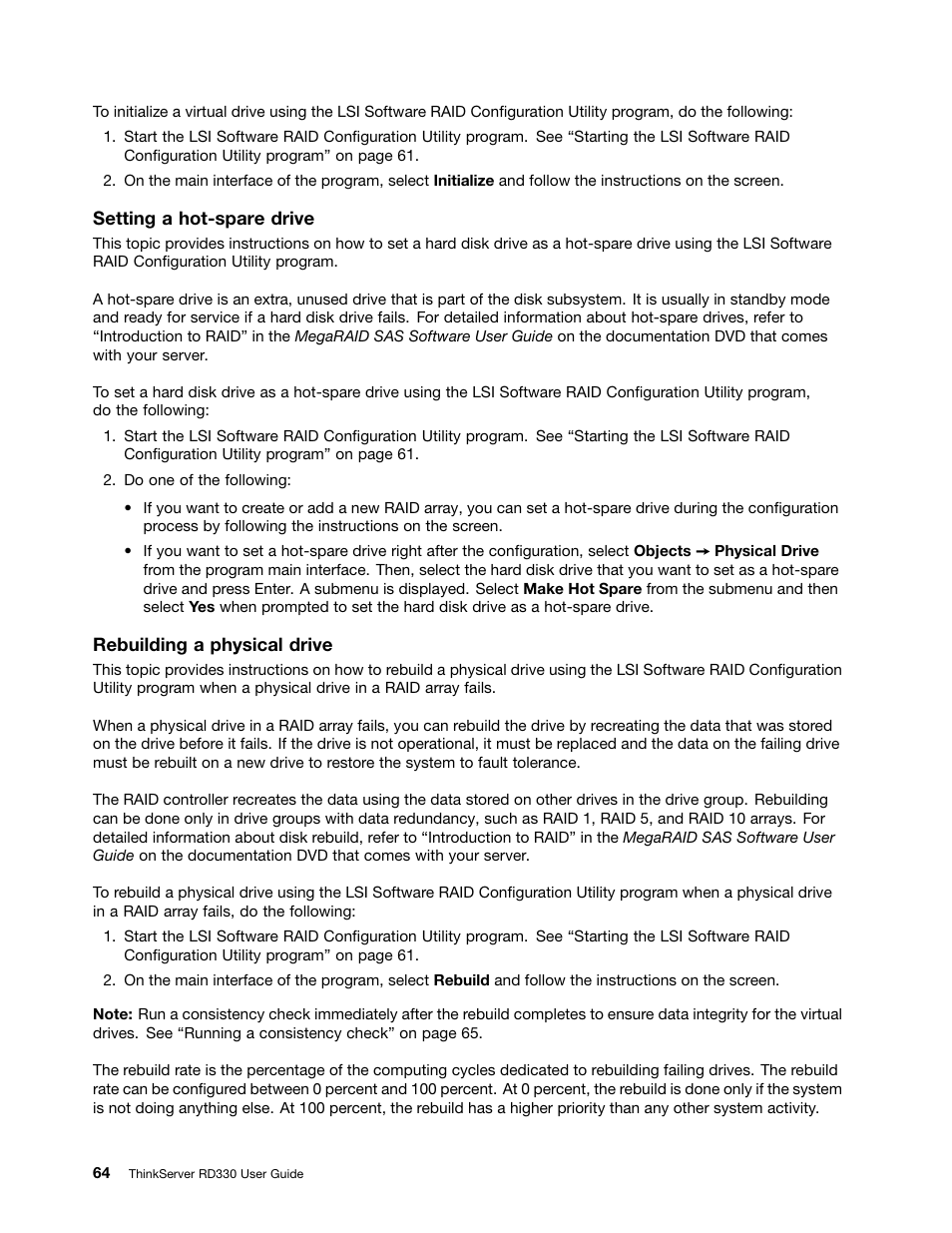 Lenovo ThinkServer RD330 User Manual | Page 76 / 192