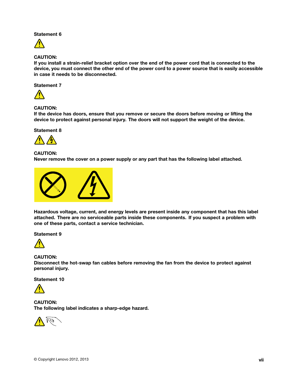 Lenovo ThinkServer RD330 User Manual | Page 9 / 192