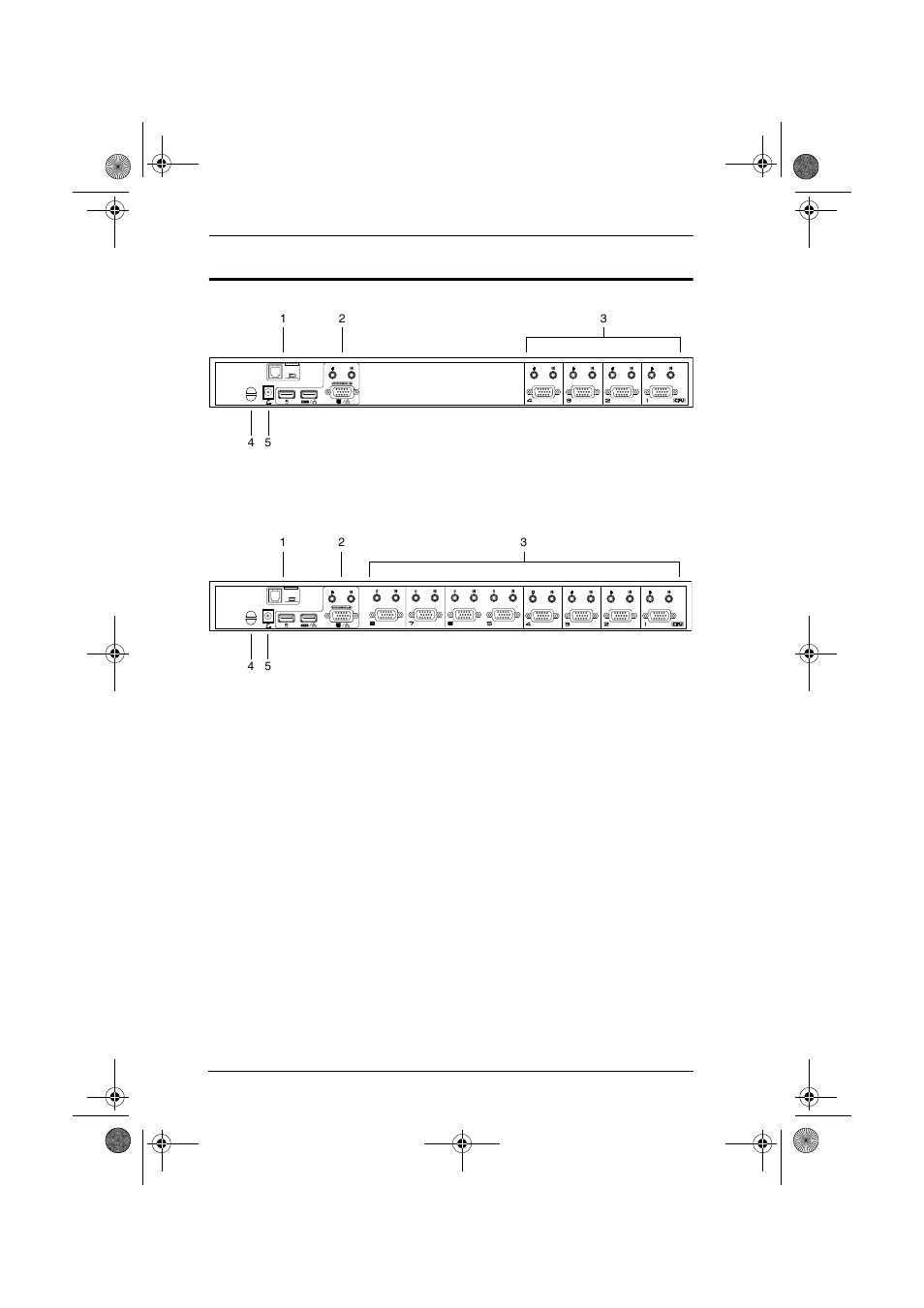 Cs-1754 / cs-1758 rear view | ATEN CS-1754 User Manual | Page 14 / 68