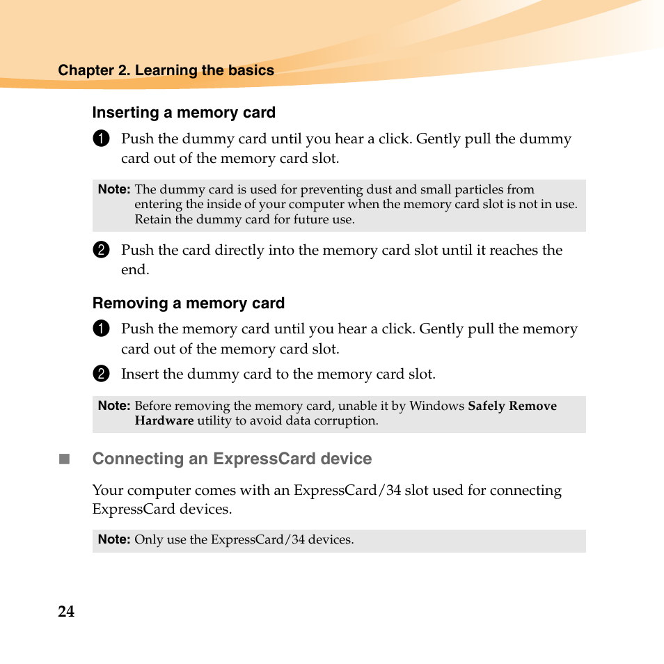 Lenovo E46 Notebook User Manual | Page 28 / 38