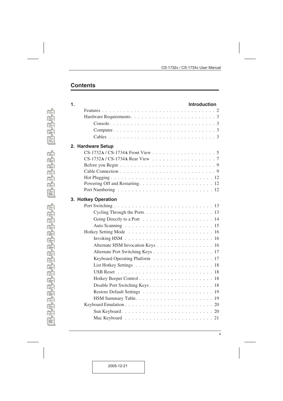 ATEN ATEN MasterView CS-1732A User Manual | Page 5 / 37