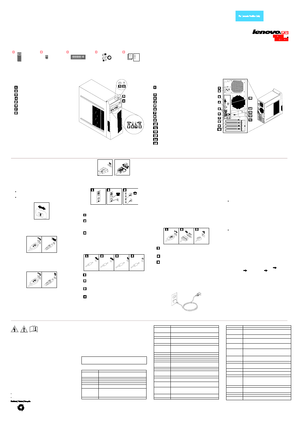Lenovo 62 Desktop User Manual | 2 pages