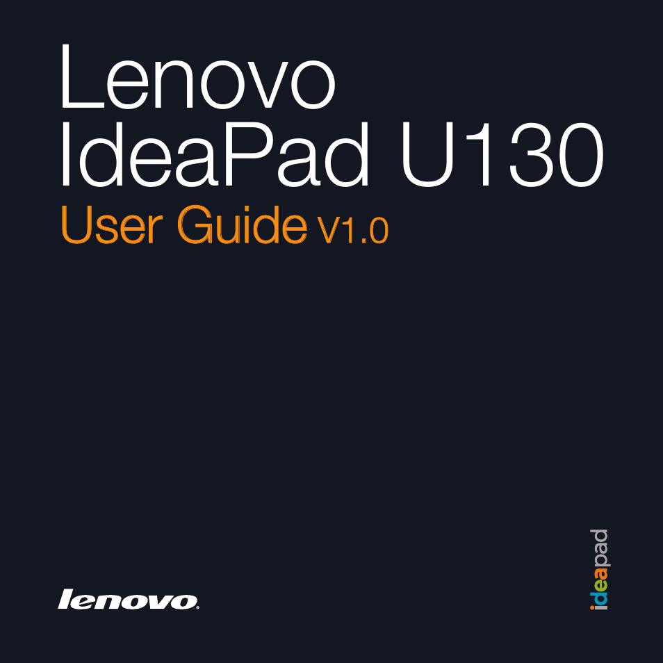 Lenovo IdeaPad U130 User Manual | 136 pages