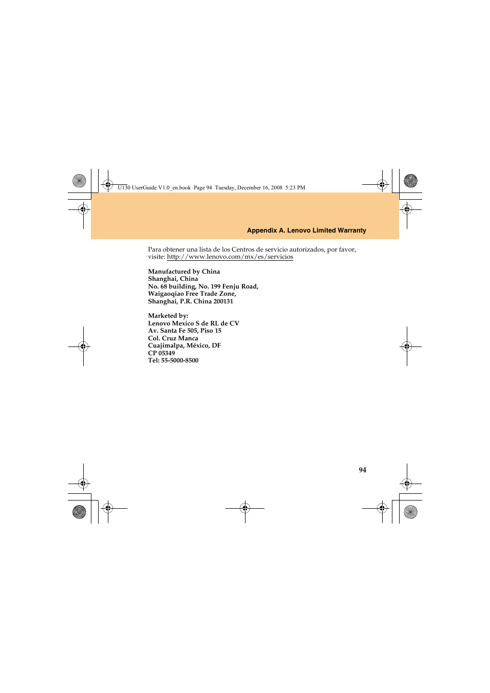 Lenovo IdeaPad U130 User Manual | Page 103 / 136