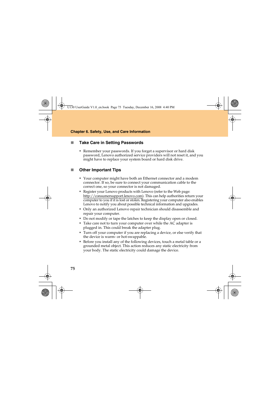 Lenovo IdeaPad U130 User Manual | Page 84 / 136