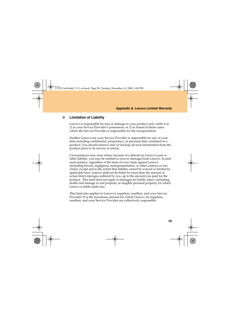 Lenovo IdeaPad U130 User Manual | Page 99 / 136