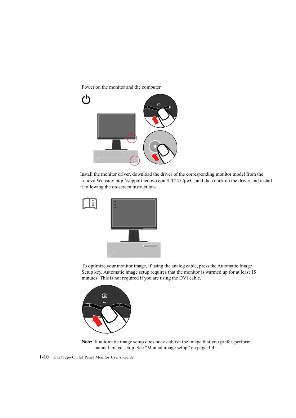 Lenovo ThinkVision LT2452p Wide 24in LCD Monitor User Manual | Page 14 / 42