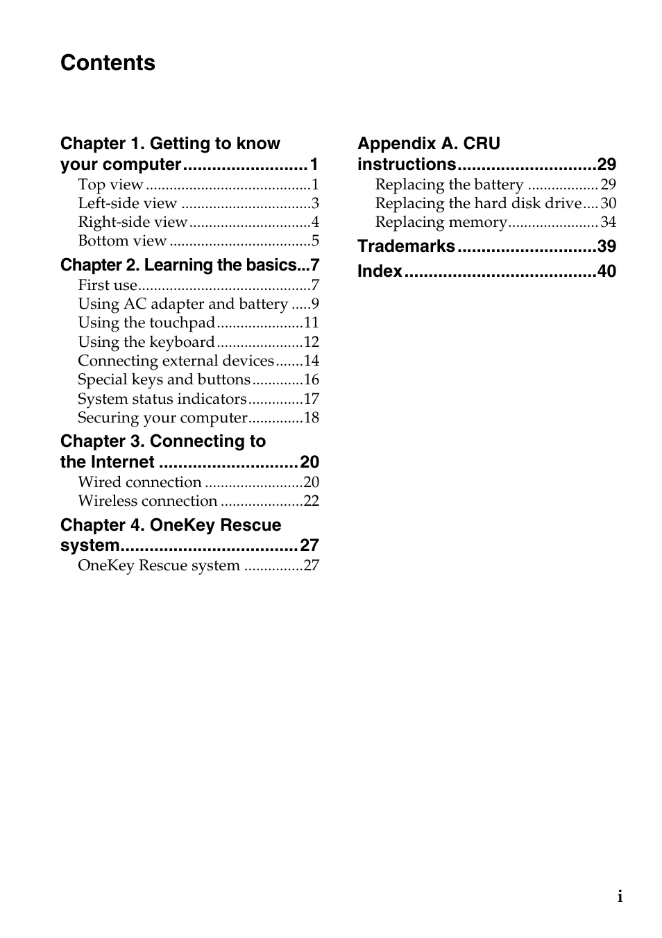 Lenovo IdeaPad S205 User Manual | Page 3 / 46