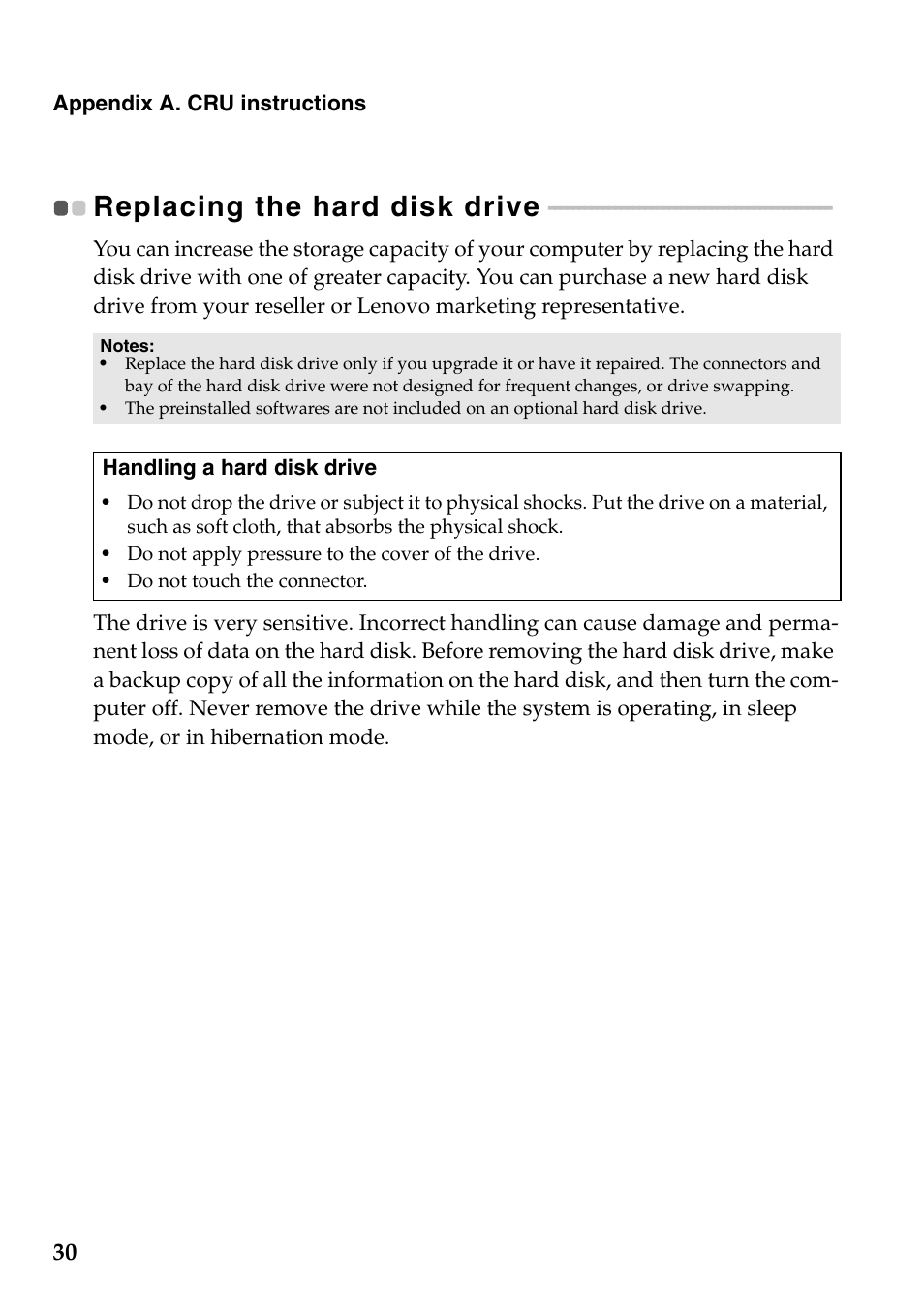 Replacing the hard disk drive | Lenovo IdeaPad S205 User Manual | Page 34 / 46