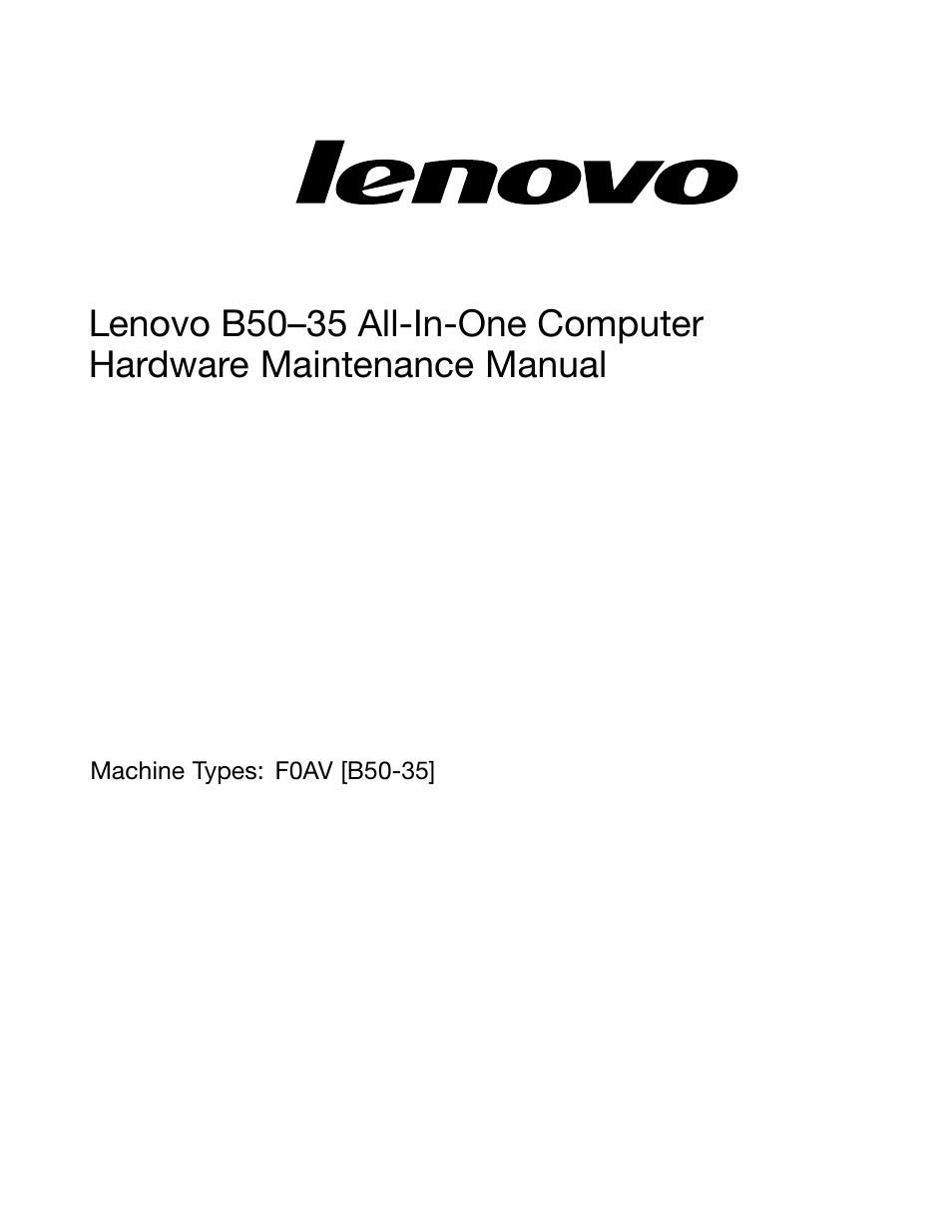 Lenovo B50-35 All in One User Manual | Page 3 / 63