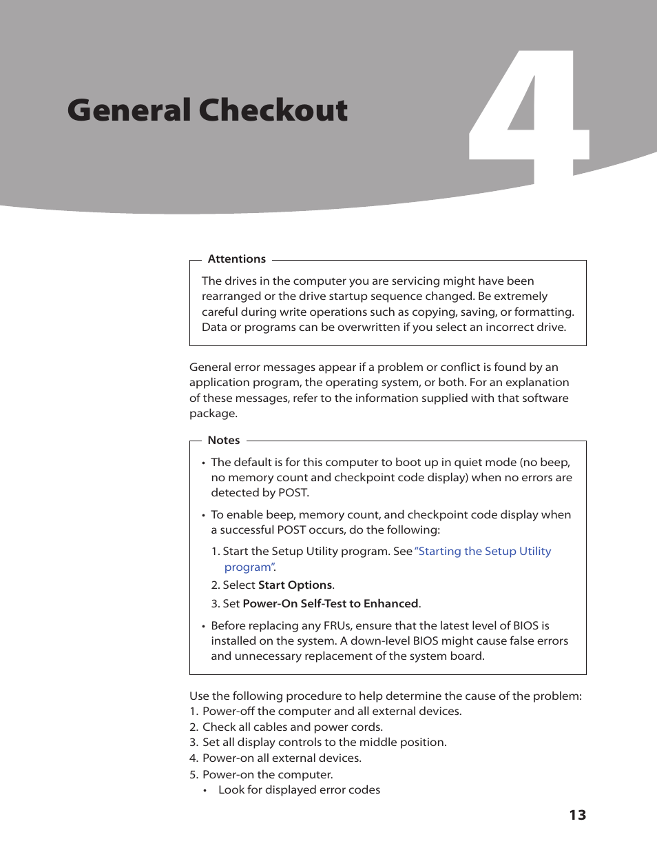 General checkout | Lenovo IdeaCentre B310 User Manual | Page 15 / 64