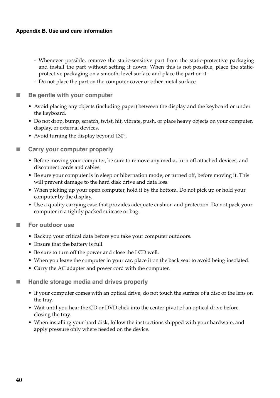 Lenovo G455 Notebook User Manual | Page 48 / 116