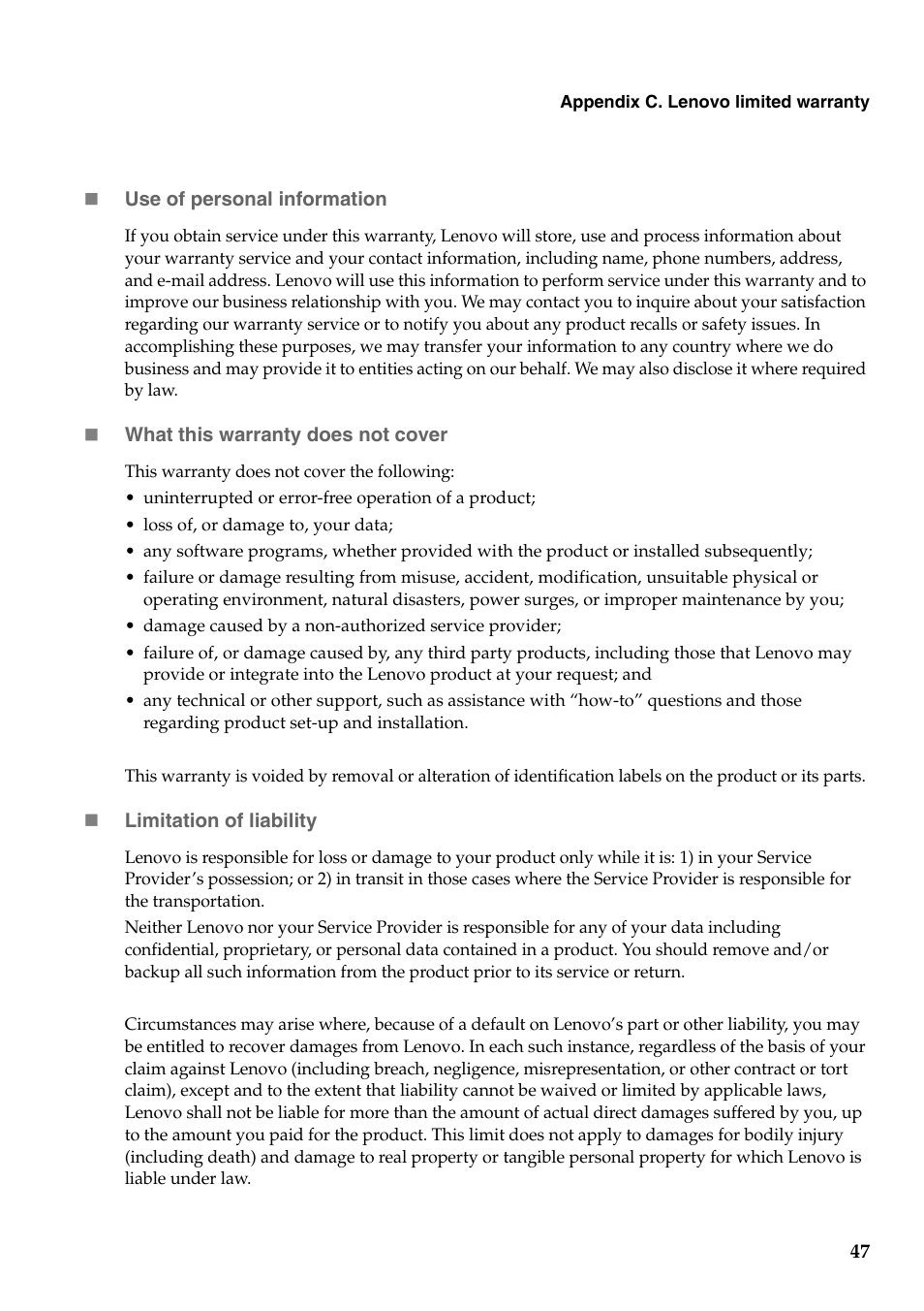 Lenovo G455 Notebook User Manual | Page 55 / 116