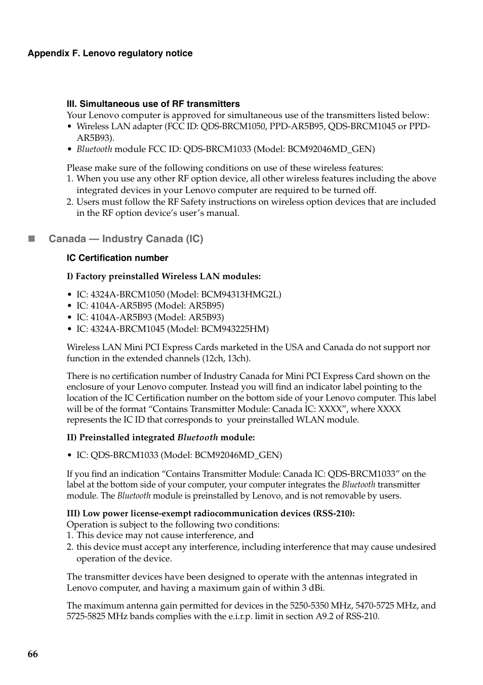 Lenovo G455 Notebook User Manual | Page 74 / 116