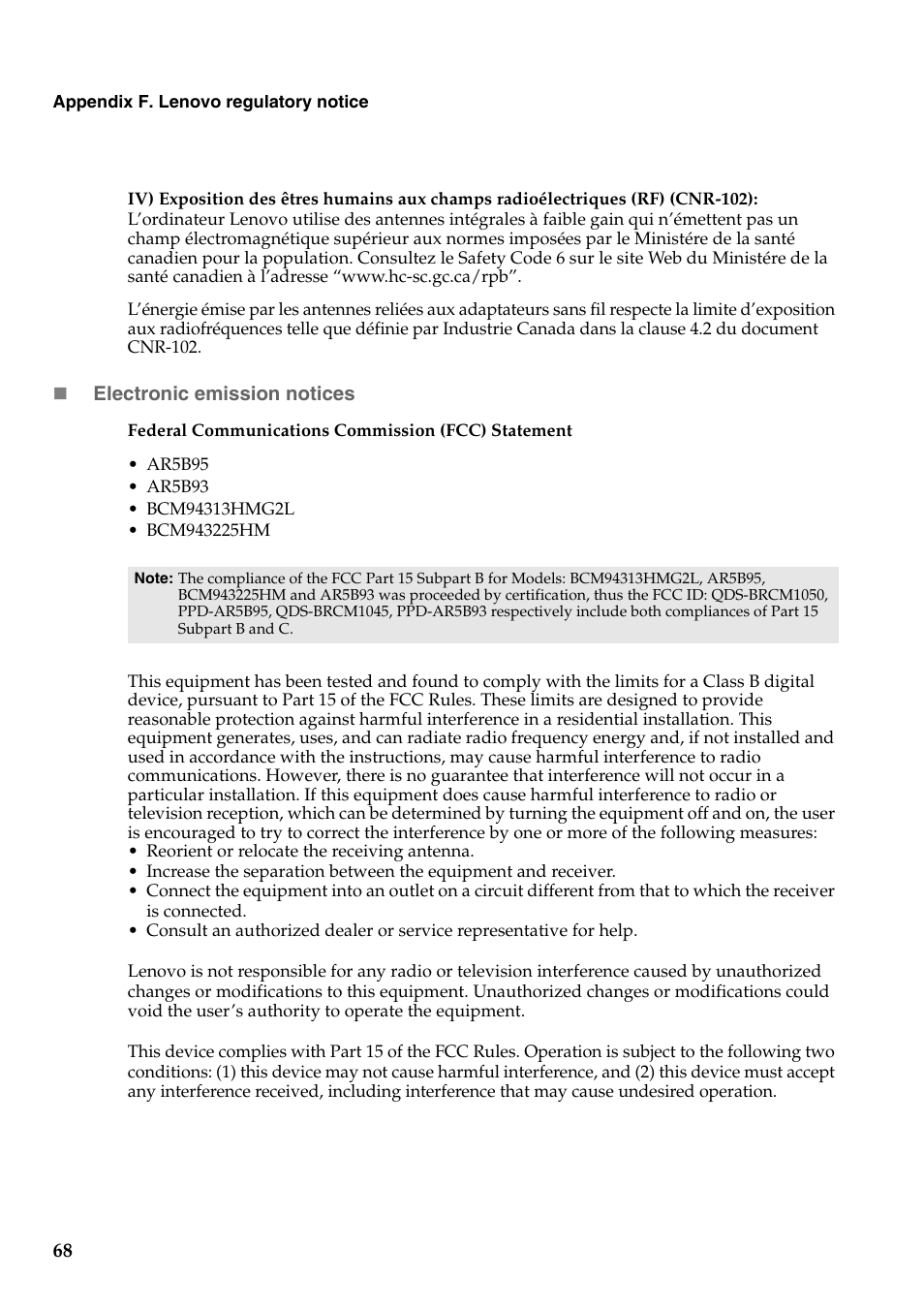 Lenovo G455 Notebook User Manual | Page 76 / 116