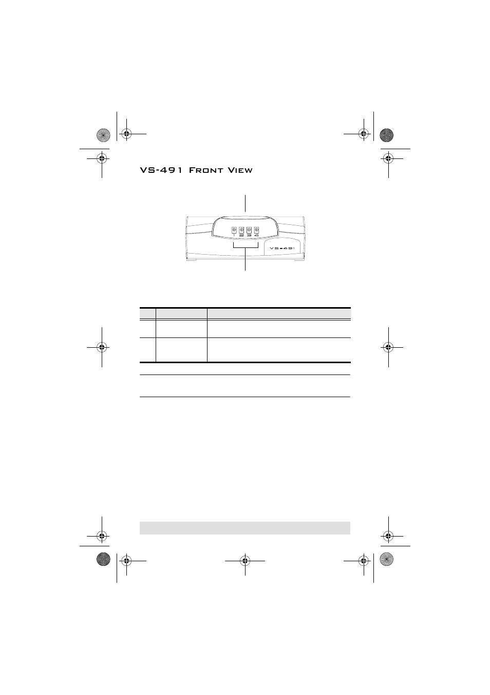 Vs-491 front view | ATEN VS-291 User Manual | Page 5 / 10