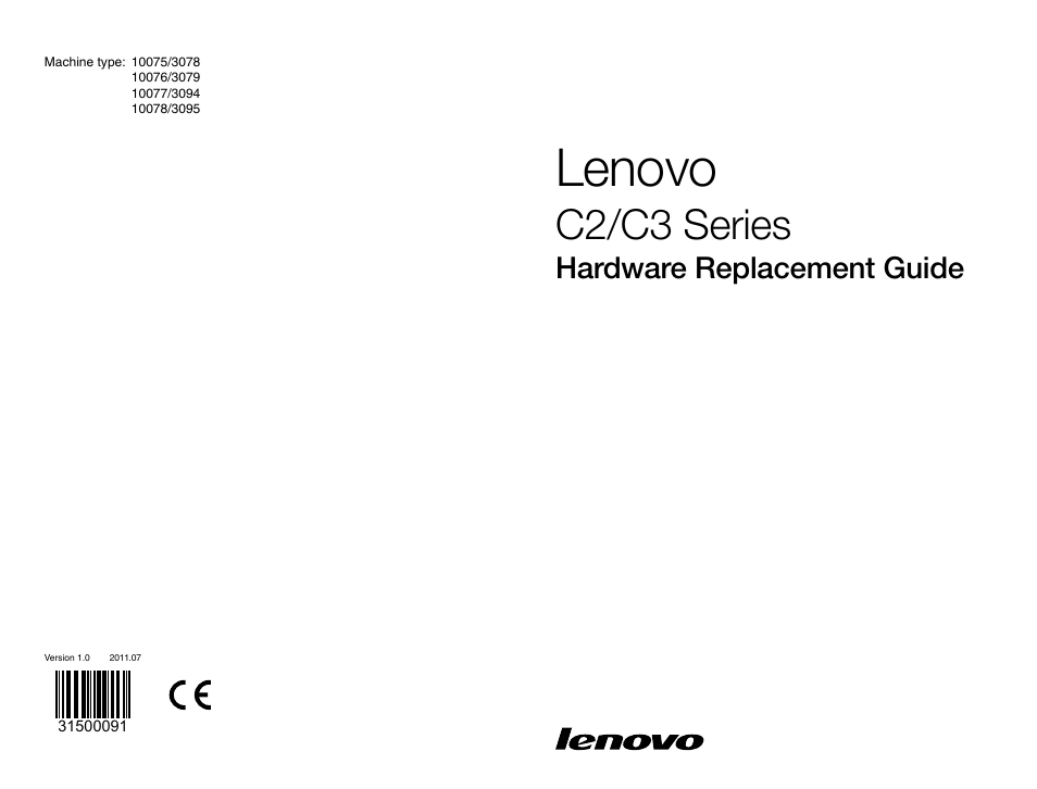 Lenovo C225 All-In-One User Manual | 25 pages