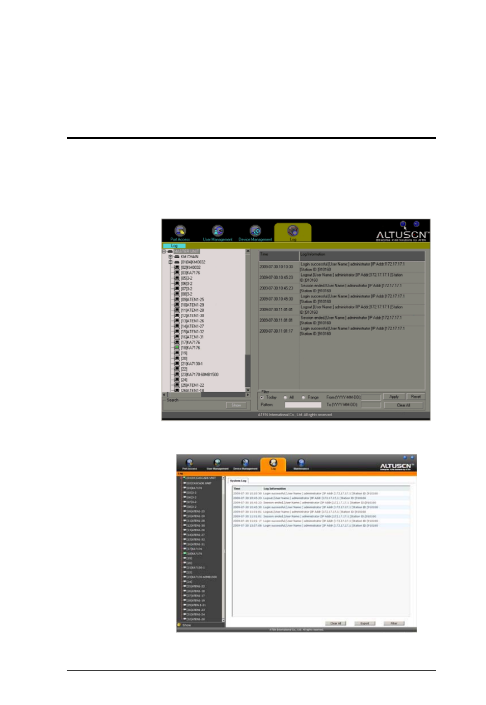 Chapter 9 | ATEN Altuscn Matrix KVM Switch KM0532 User Manual | Page 105 / 153