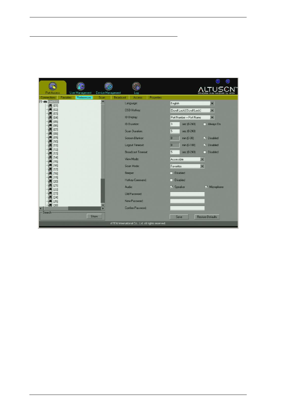 ATEN Altuscn Matrix KVM Switch KM0532 User Manual | Page 42 / 153
