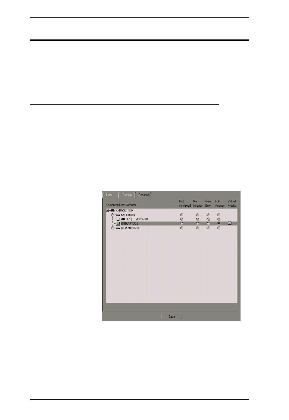 Device assignment | ATEN Altuscn Matrix KVM Switch KM0532 User Manual | Page 84 / 153