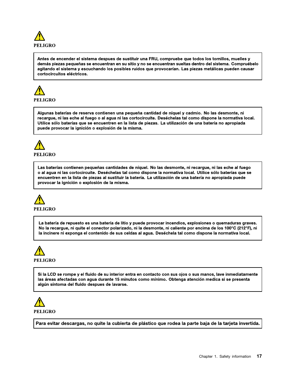 Spanish | Lenovo K4450 Notebook User Manual | Page 23 / 88
